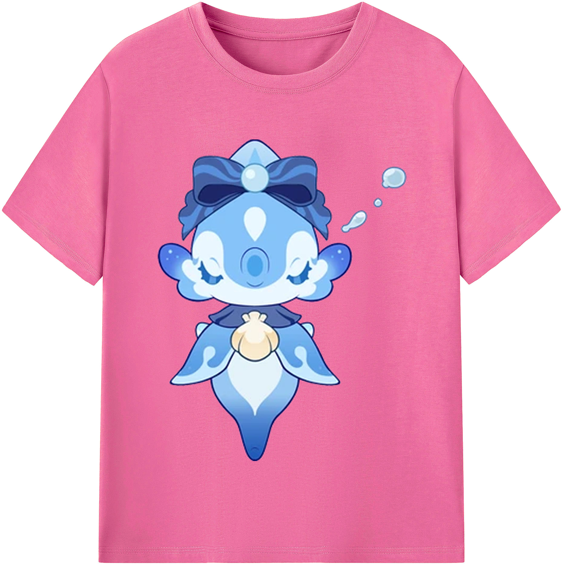 げんし神 フリーナ genshin Furina レディースカジュアルプリントTシャツ（綿100％）